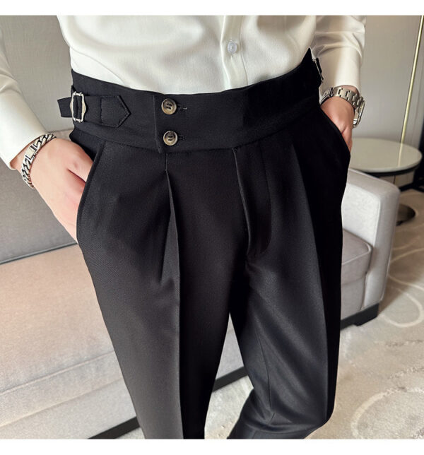 Neapolitan British slim fit trousers, business casual trousers, trousers - Image 3