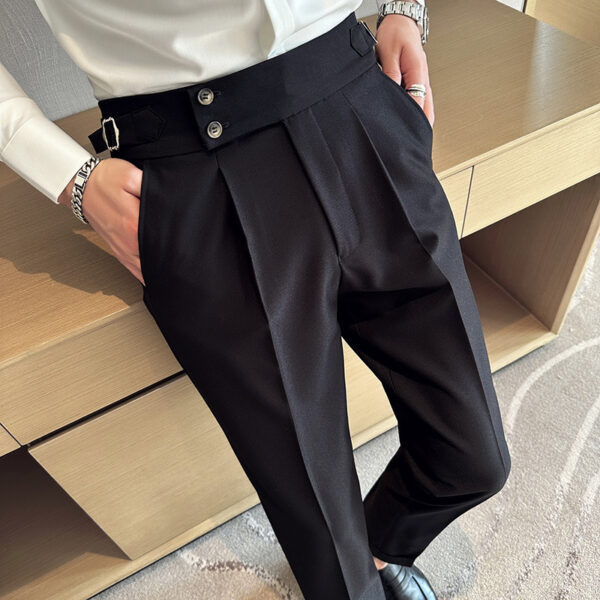 Neapolitan British slim fit trousers, business casual trousers, trousers - Image 4