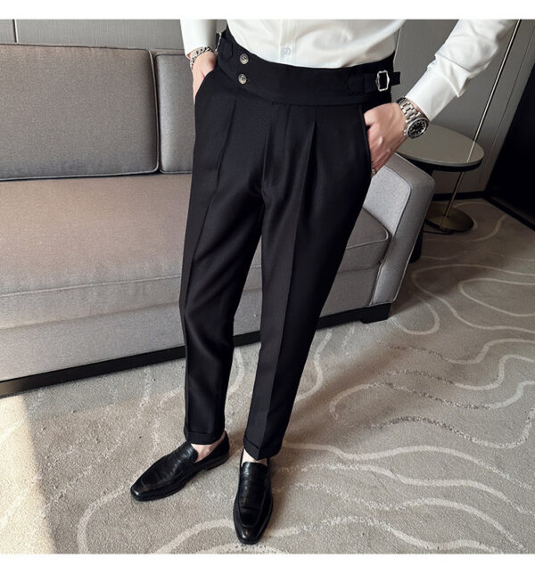 Neapolitan British slim fit trousers, business casual trousers, trousers - Image 5