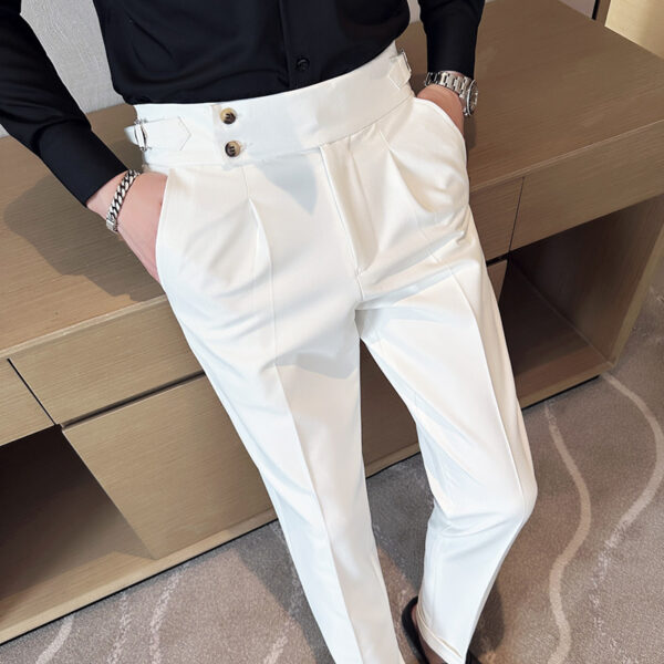 Neapolitan British slim fit trousers, business casual trousers, trousers - Image 7