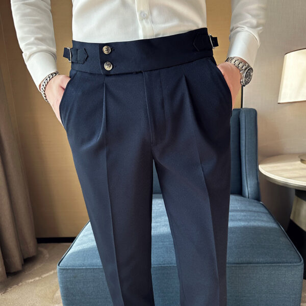 Neapolitan British slim fit trousers, business casual trousers, trousers - Image 9