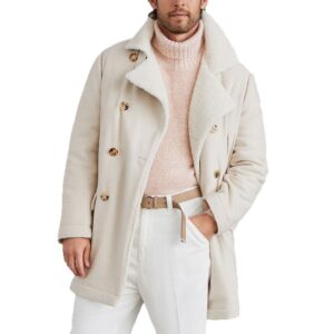 Men's Casual Mid-Length Coat, Versatile Style Overcoat